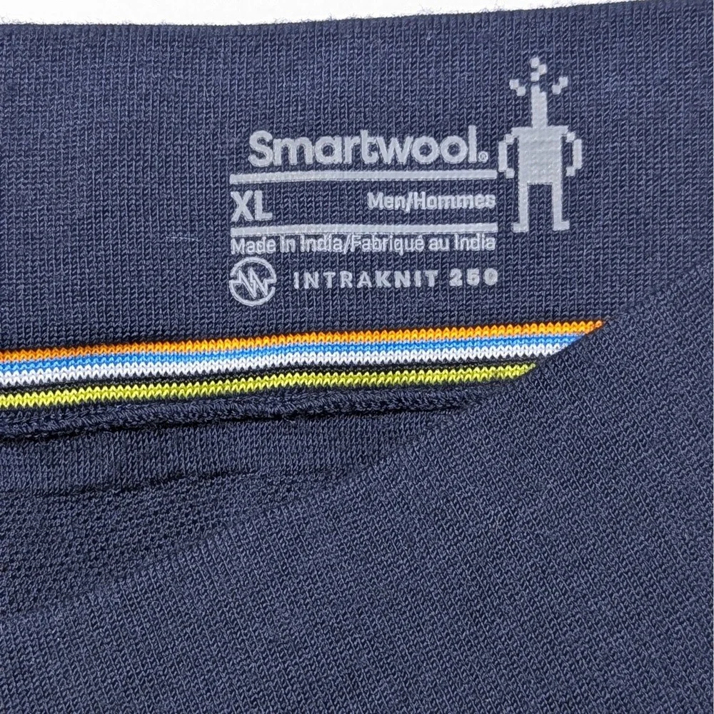 Smartwool Men's Intraknit 250 Merino Wool Base Layer Bottoms XL Navy Thermal